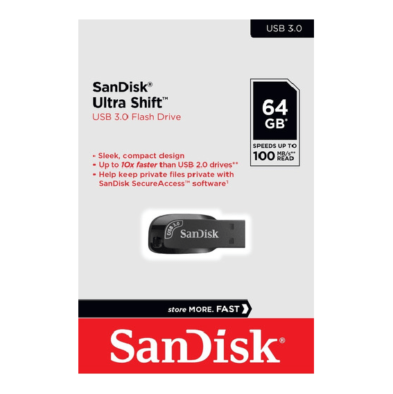 SanDisk PenDrive Ultra Shift 64GB 3.0 200mb/s